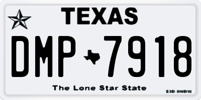 TX license plate DMP7918