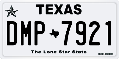 TX license plate DMP7921