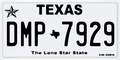 TX license plate DMP7929