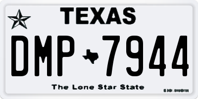 TX license plate DMP7944