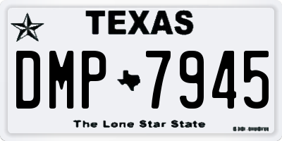 TX license plate DMP7945