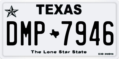 TX license plate DMP7946