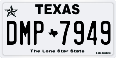 TX license plate DMP7949