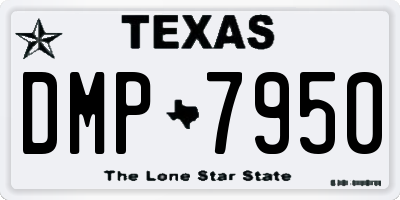 TX license plate DMP7950