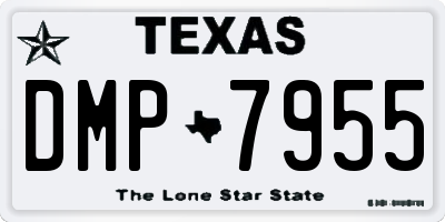 TX license plate DMP7955