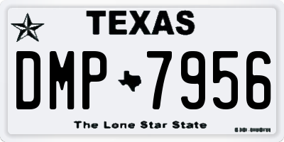TX license plate DMP7956