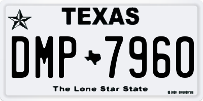TX license plate DMP7960