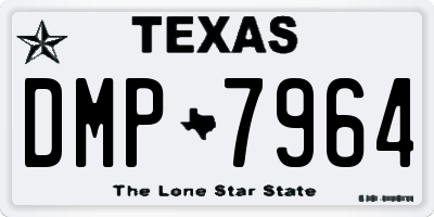 TX license plate DMP7964