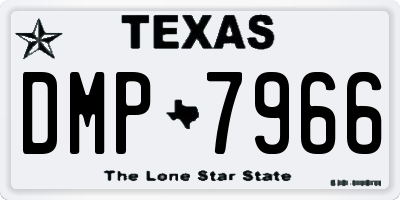 TX license plate DMP7966