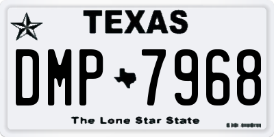 TX license plate DMP7968