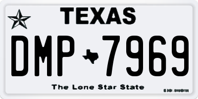 TX license plate DMP7969
