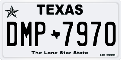TX license plate DMP7970