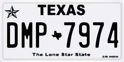 TX license plate DMP7974