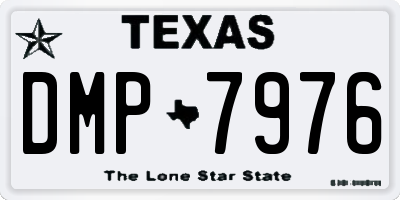 TX license plate DMP7976
