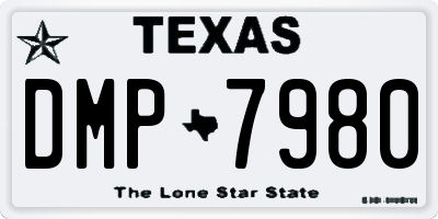 TX license plate DMP7980