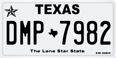 TX license plate DMP7982