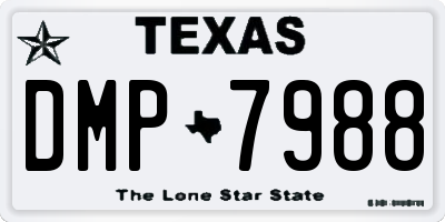TX license plate DMP7988