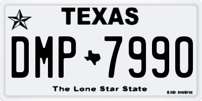 TX license plate DMP7990