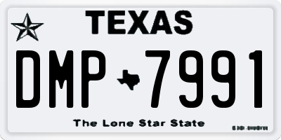 TX license plate DMP7991