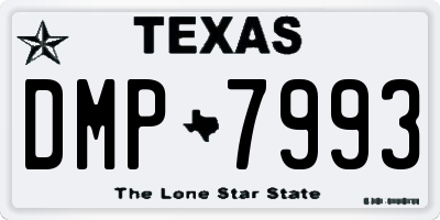 TX license plate DMP7993