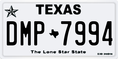 TX license plate DMP7994