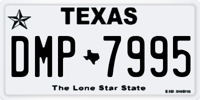 TX license plate DMP7995