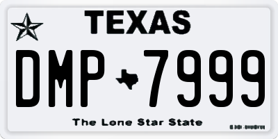 TX license plate DMP7999