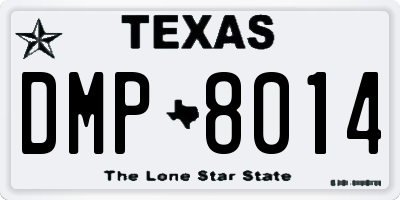 TX license plate DMP8014