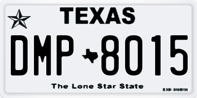 TX license plate DMP8015