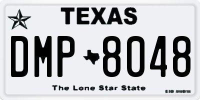 TX license plate DMP8048