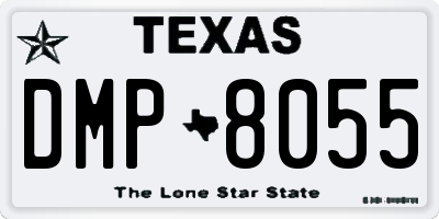 TX license plate DMP8055