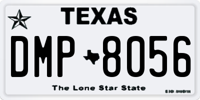 TX license plate DMP8056