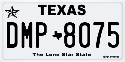 TX license plate DMP8075