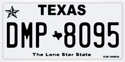 TX license plate DMP8095