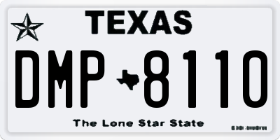 TX license plate DMP8110