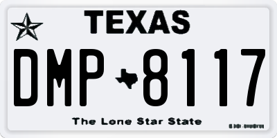 TX license plate DMP8117