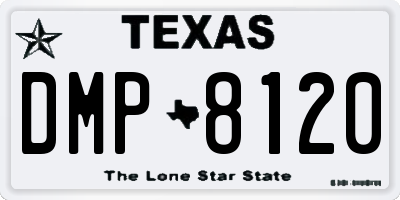TX license plate DMP8120