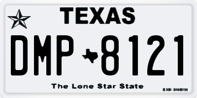 TX license plate DMP8121