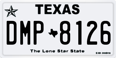TX license plate DMP8126