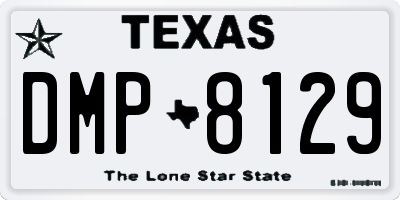 TX license plate DMP8129
