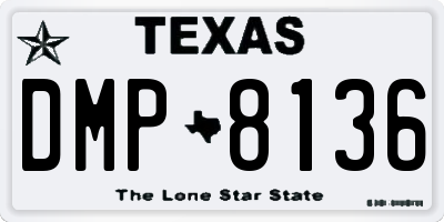 TX license plate DMP8136