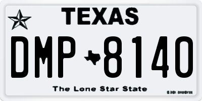 TX license plate DMP8140