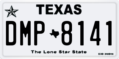 TX license plate DMP8141