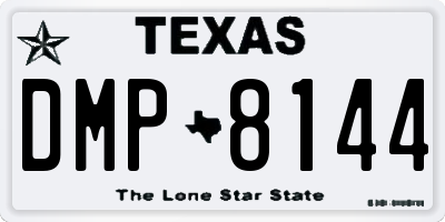 TX license plate DMP8144