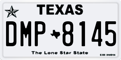TX license plate DMP8145