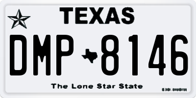 TX license plate DMP8146