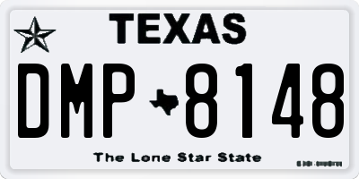 TX license plate DMP8148