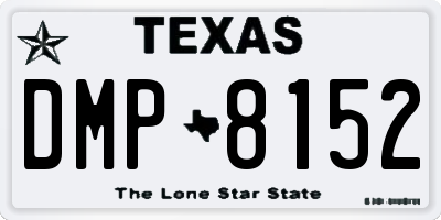 TX license plate DMP8152