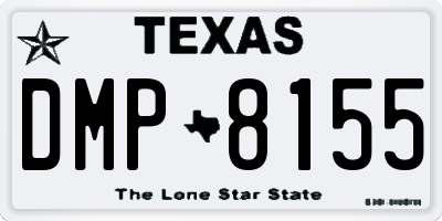 TX license plate DMP8155