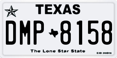 TX license plate DMP8158